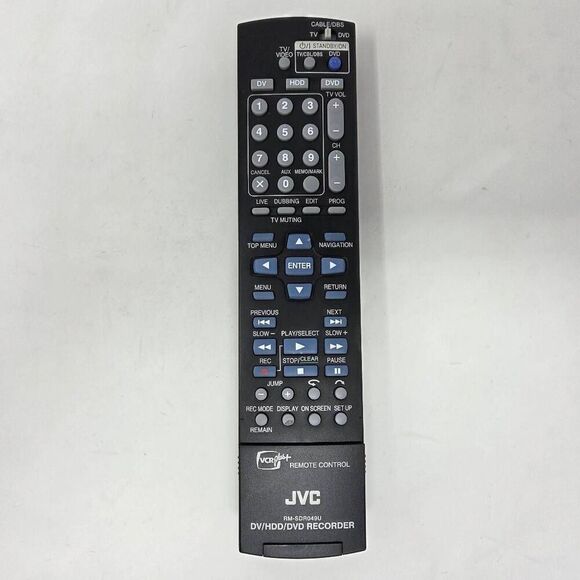 JVC RM-SDR049U DV HDD DVD RECORDER REMOTE CONTROL GENUINE OEM REPLACEMENT - Picture 1 of 3